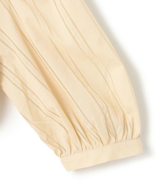 UNFILO / アンフィーロ シャツ・ブラウス | ストライプレース 2WAY パフスリーブブラウス | 詳細9