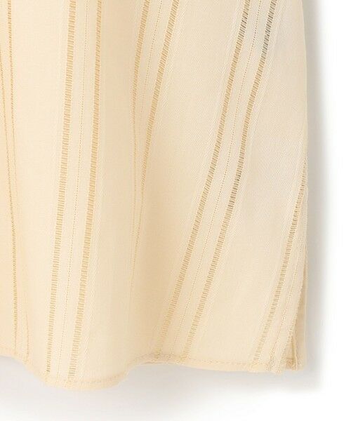 UNFILO / アンフィーロ シャツ・ブラウス | ストライプレース 2WAY パフスリーブブラウス | 詳細10