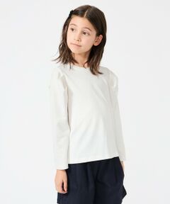 UNFILO / アンフィーロ カットソー | 【110-150cm】タックスリーブTシャツ