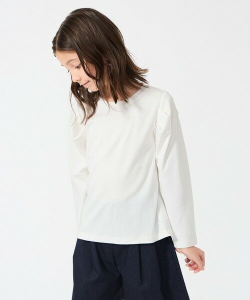 UNFILO / アンフィーロ カットソー | 【110-150cm】タックスリーブTシャツ | 詳細1