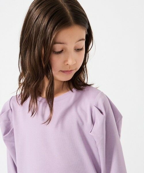 UNFILO / アンフィーロ カットソー | 【110-150cm】タックスリーブTシャツ | 詳細3