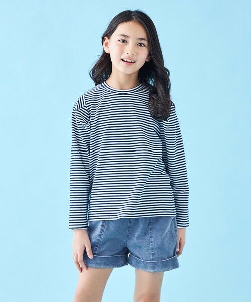 UNFILO / アンフィーロ カットソー | 【110-150cm】タックスリーブTシャツ | 詳細15