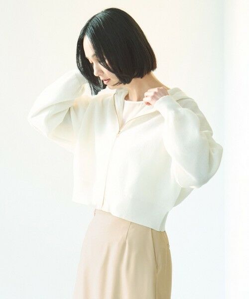 UNFILO / アンフィーロ ニット・セーター | シアーダンボールニット ZIPフーディ | 詳細1