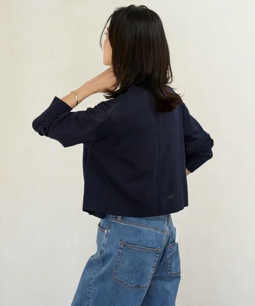 un peu.ブルーボレロカーディガン セール】 【抗菌防臭/接触冷感】イージー ショート カーディガン
