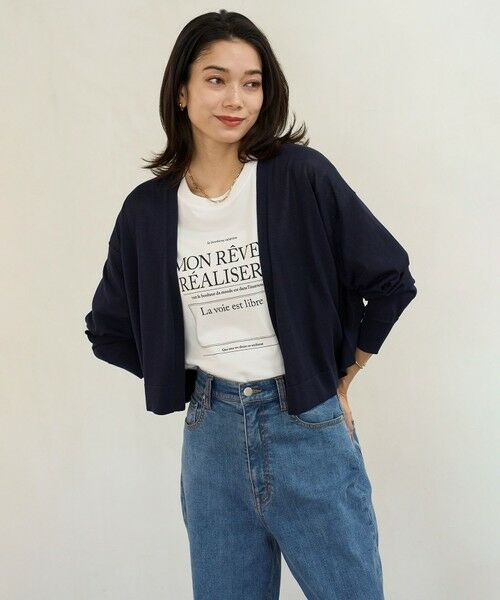 UNFILO / アンフィーロ カーディガン・ボレロ | イージー ショート カーディガン | 詳細15