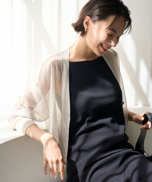 UNFILO / アンフィーロ カーディガン・ボレロ | ラメシアー カーディガン | 詳細1