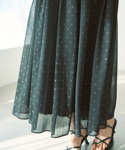 UNFILO / アンフィーロ ミニ・ひざ丈スカート | ラメリンクルシフォン スカート | 詳細4