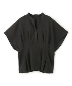 UNFILO / アンフィーロ シャツ・ブラウス | リネンレーヨン タックブラウス