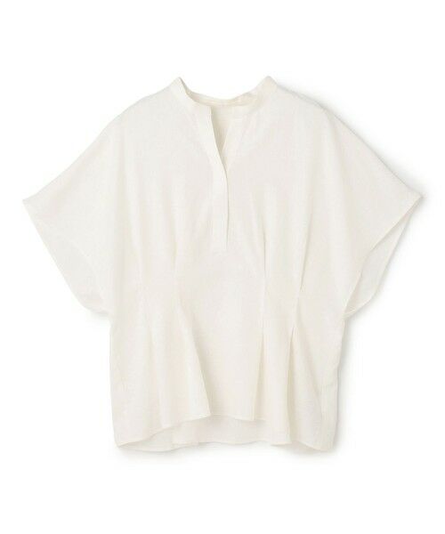 UNFILO / アンフィーロ シャツ・ブラウス | リネンレーヨン タックブラウス | 詳細3