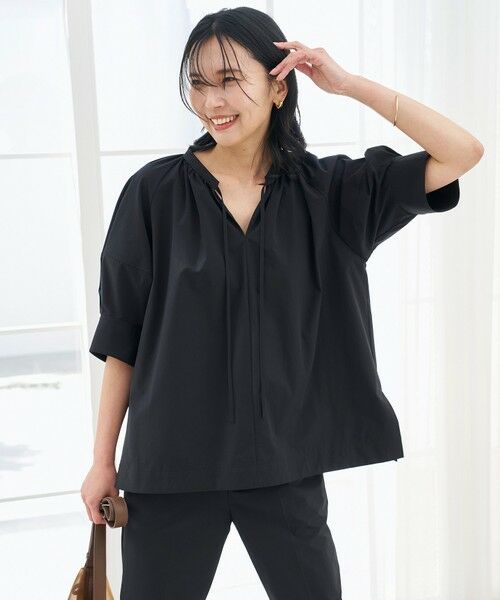 UNFILO / アンフィーロ シャツ・ブラウス | FINE MOVE ランタンブラウス(ブラック)
