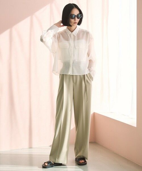UNFILO / アンフィーロ シャツ・ブラウス | シアークロップドシャツ | 詳細2