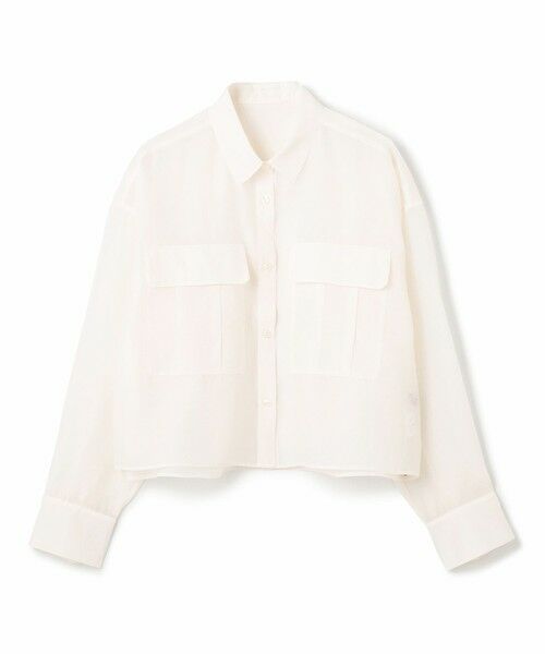 UNFILO / アンフィーロ シャツ・ブラウス | シアークロップドシャツ | 詳細7