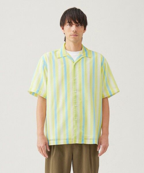 UNFILO / アンフィーロ シャツ・ブラウス | シアーメッシュプリント オープンカラーシャツ【ギフトにもおすすめ】 | 詳細2