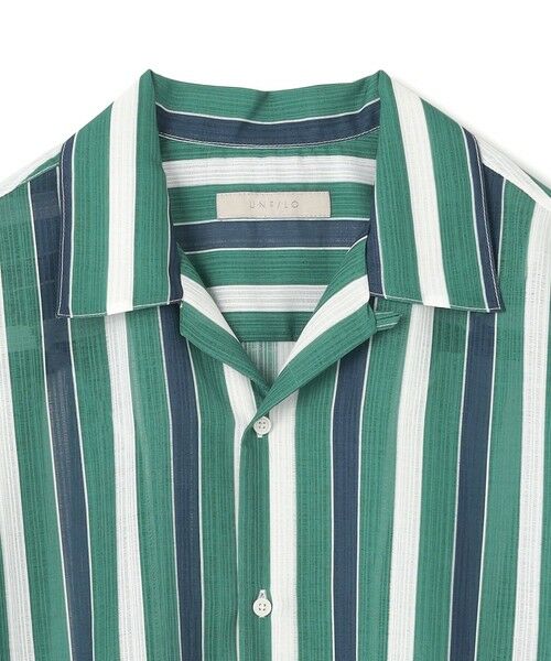 UNFILO / アンフィーロ シャツ・ブラウス | シアーメッシュプリント オープンカラーシャツ【ギフトにもおすすめ】 | 詳細13