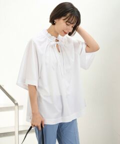 UNFILO / アンフィーロ シャツ・ブラウス | フリルネック ブラウス