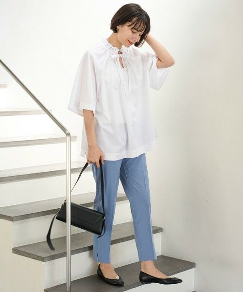 UNFILO / アンフィーロ シャツ・ブラウス | フリルネック ブラウス | 詳細1