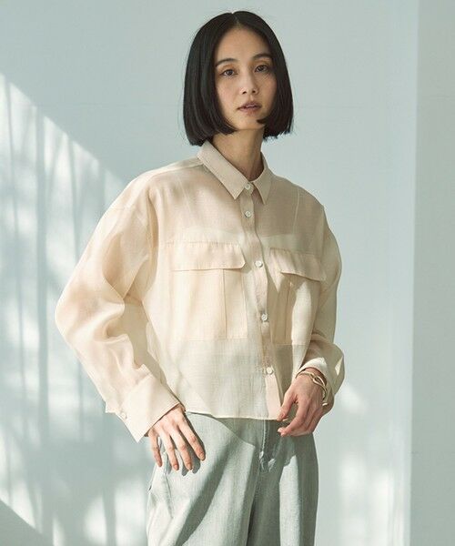 UNFILO / アンフィーロ シャツ・ブラウス | シアークロップドシャツ | 詳細9