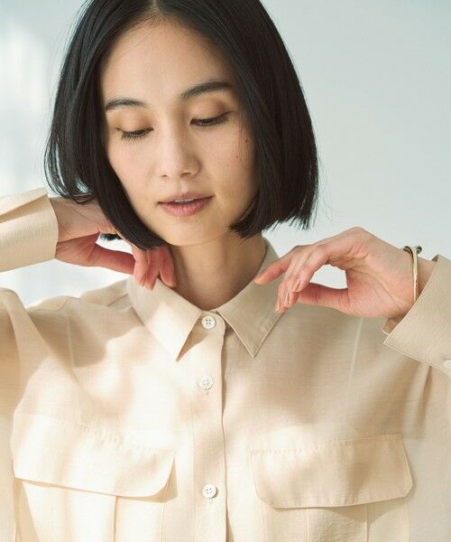 UNFILO / アンフィーロ シャツ・ブラウス | シアークロップドシャツ | 詳細10
