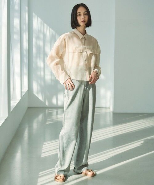 UNFILO / アンフィーロ シャツ・ブラウス | シアークロップドシャツ | 詳細12