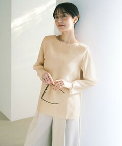 UNFILO / アンフィーロ シャツ・ブラウス | シアー ラウンドテールブラウス