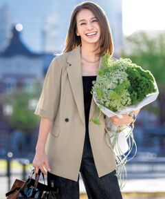 UNFILO / アンフィーロ テーラードジャケット | TENNEN TOUCH ハーフスリーブジャケット