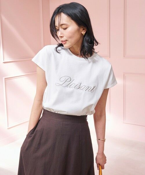 UNFILO / アンフィーロ カットソー | 【新色追加】BEAUTY FORM-Tコットン ロゴフレンチT | 詳細13