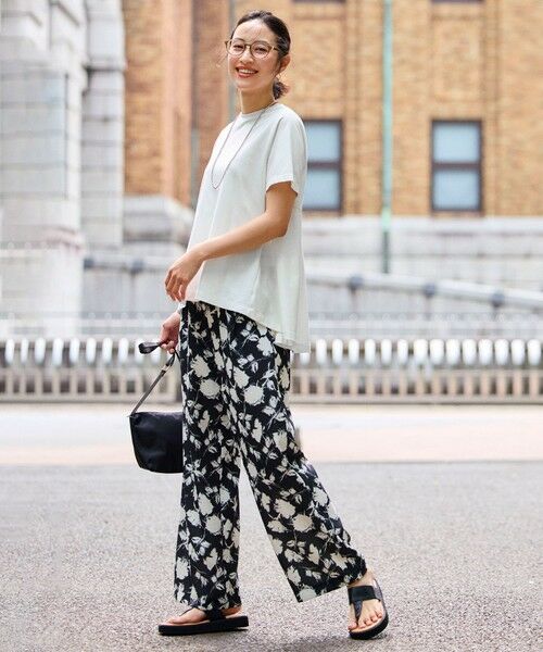 UNFILO / アンフィーロ カットソー | BEAUTY FORM-T バックフレアTシャツ | 詳細1