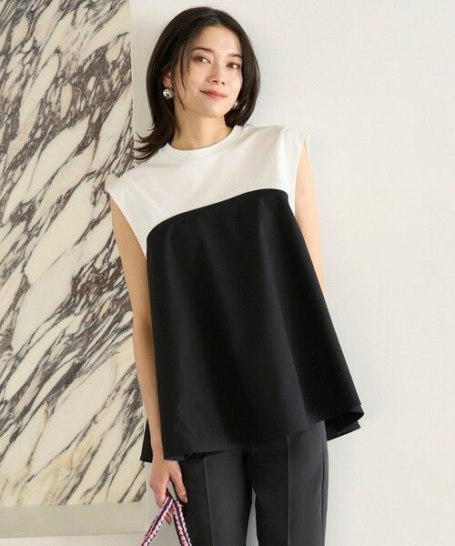 UNFILO / アンフィーロ カットソー | ビスチェ レイヤードT（オフ×ブラック）