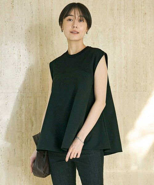 UNFILO / アンフィーロ カットソー | ビスチェ レイヤードT（ブラック×ブラック）