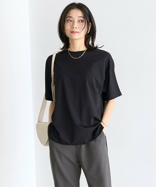UNFILO/アンフィーロ 【UVケア/接触冷感】BEAUTY FORM-T フォルムTシャツ ブラック XL UNFILO/アンフィーロ 【UVケア/接触冷感】BEAUTY FORM-T フォルムTシャツ ブラック XL