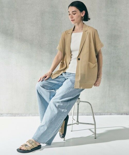 UNFILO / アンフィーロ タンクトップ | [新色追加/WEB限定カラー]スゴ機能美ニット スクエア キャミソール | 詳細5