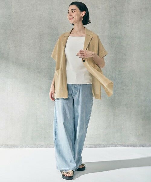 UNFILO / アンフィーロ タンクトップ | 【新色追加/WEB限定カラー】スゴ機能美ニット スクエア キャミソール | 詳細4