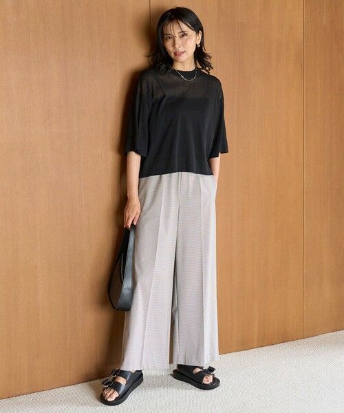 UNFILO / アンフィーロ ニット・セーター | フロスティコットン クロップド プルオーバー | 詳細14