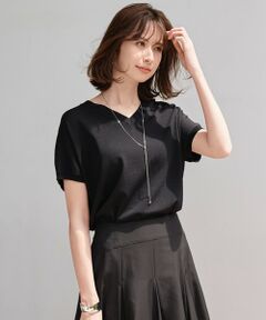 美品♡アンフィーロunfiloアンゴラ混クルーネックニットセーター大きいサイズ 洗える/抗菌防臭】マイビューティニット クルーネック / UNFILO