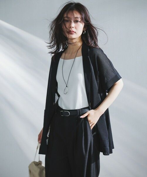 UNFILO / アンフィーロ タンクトップ | [新色追加/WEB限定カラー]スゴ機能美ニット スクエア キャミソール | 詳細1