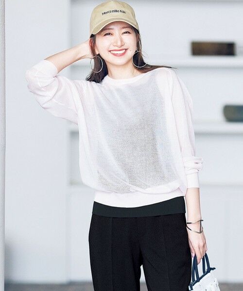 UNFILO / アンフィーロ タンクトップ | スゴ機能美ニット スクエア キャミソール | 詳細15