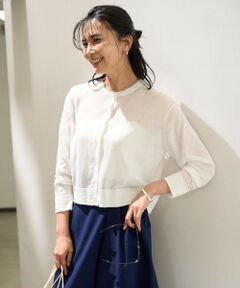 UNFILO / アンフィーロ カーディガン・ボレロ | フロスティコットン  クロップド  カーディガン