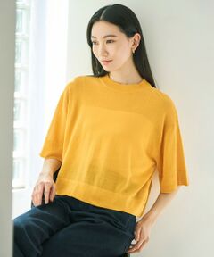 UNFILO / アンフィーロ ニット・セーター | フロスティコットン クロップド プルオーバー