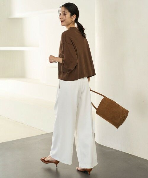 UNFILO / アンフィーロ ニット・セーター | フロスティコットン クロップド プルオーバー | 詳細4