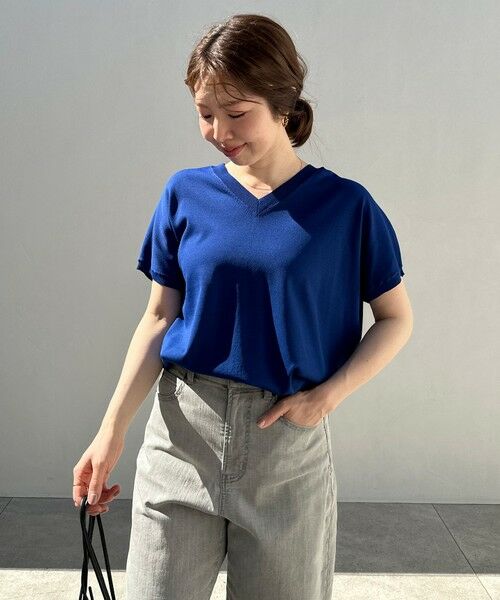 UNFILO / アンフィーロ ニット・セーター | スゴ機能美 Vネック ニット | 詳細12