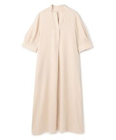 UNFILO / アンフィーロ ロング・マキシ丈ワンピース | リネンレーヨン スキッパー ワンピース