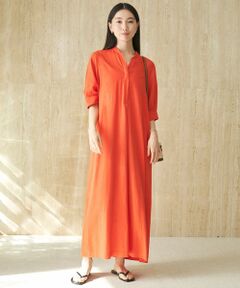 UNFILO / アンフィーロ ロング・マキシ丈ワンピース | リネンレーヨン スキッパー ワンピース