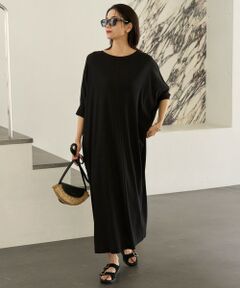 UNFILO / アンフィーロ ロング・マキシ丈ワンピース | ドライタッチフライス ドルマンワンピース