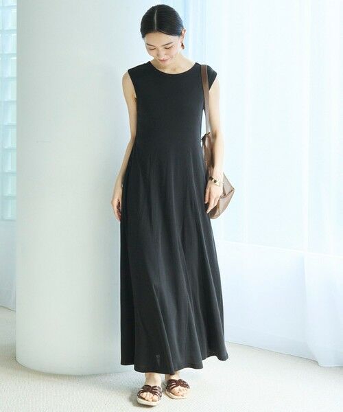 UNFILO / アンフィーロ ロング・マキシ丈ワンピース | ドライタッチフライス フレアワンピース | 詳細11