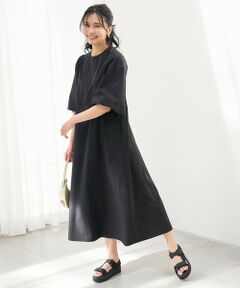 UNFILO / アンフィーロ ロング・マキシ丈ワンピース | FINE MOVE ボリュームスリーブ ワンピース