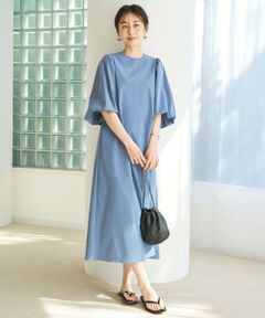 UNFILO / アンフィーロ ロング・マキシ丈ワンピース | FINE MOVE ボリュームスリーブ ワンピース