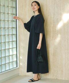 UNFILO / アンフィーロ ロング・マキシ丈ワンピース | FINE MOVE ボリュームスリーブ ワンピース