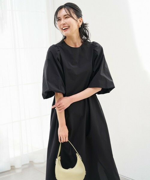 UNFILO / アンフィーロ ロング・マキシ丈ワンピース | FINE MOVE ボリュームスリーブ ワンピース | 詳細1