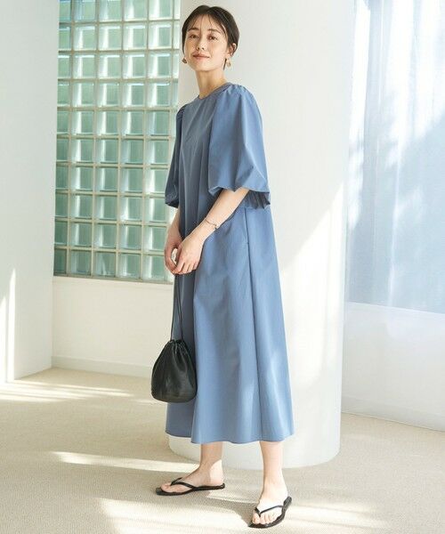 UNFILO / アンフィーロ ロング・マキシ丈ワンピース | FINE MOVE ボリュームスリーブ ワンピース | 詳細4