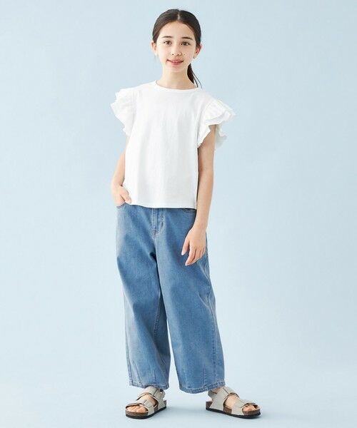 UNFILO / アンフィーロ デニムパンツ | 【110-150cm】カーブワイドデニム | 詳細3